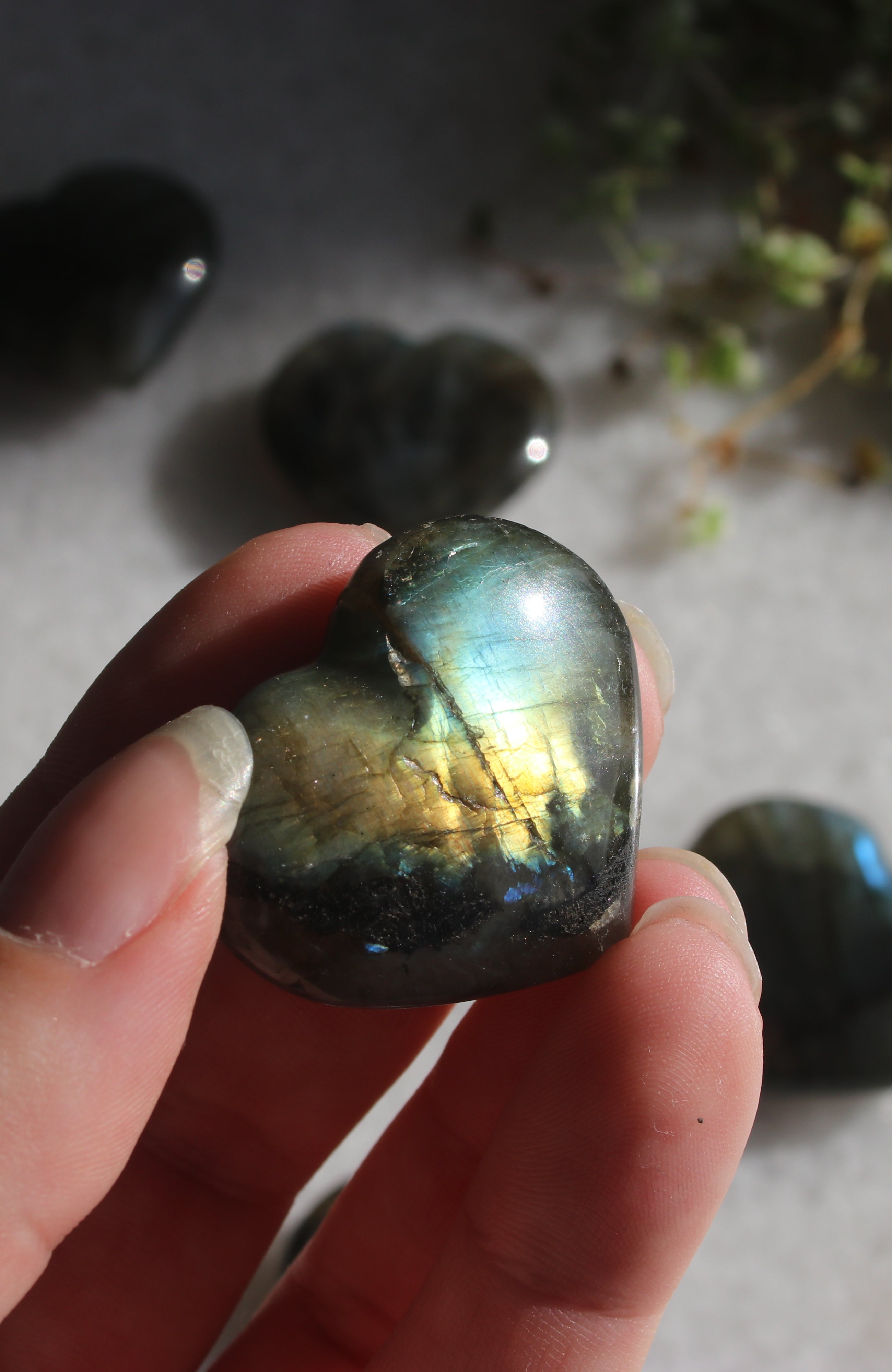 Labradorite Hearts